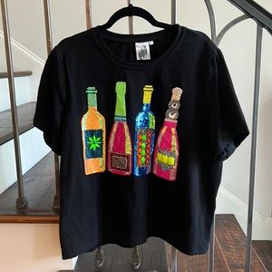 Queen of Sparkles Wine Bottle Tee